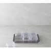 Axel Acrylic 6 Compartment Breakfast Bowl 25x35 cm Anthracite
