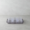 Axel Acrylic 6 Compartment Breakfast Bowl 25x35 cm Anthracite