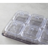 Axel Acrylic 6 Compartment Breakfast Bowl 25x35 cm Anthracite