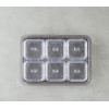 Axel Acrylic 6 Compartment Breakfast Bowl 25x35 cm Anthracite