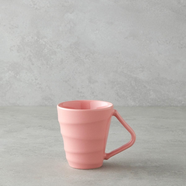 Twisty Ceramic Mug 255 ml Pink