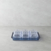 Axel Acrylic 6 Compartment Breakfast Bowl 25x35 cm Blue