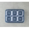 Axel Acrylic 6 Compartment Breakfast Bowl 25x35 cm Blue