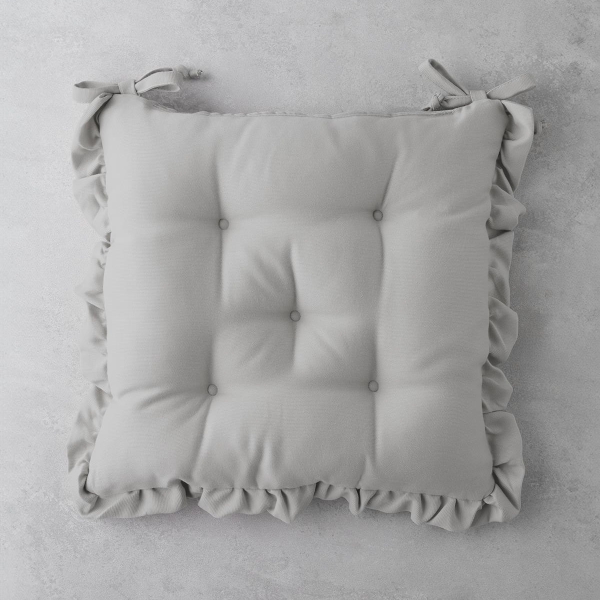 Soft Cozy Chair Cushion 40x40 cm Light Gray