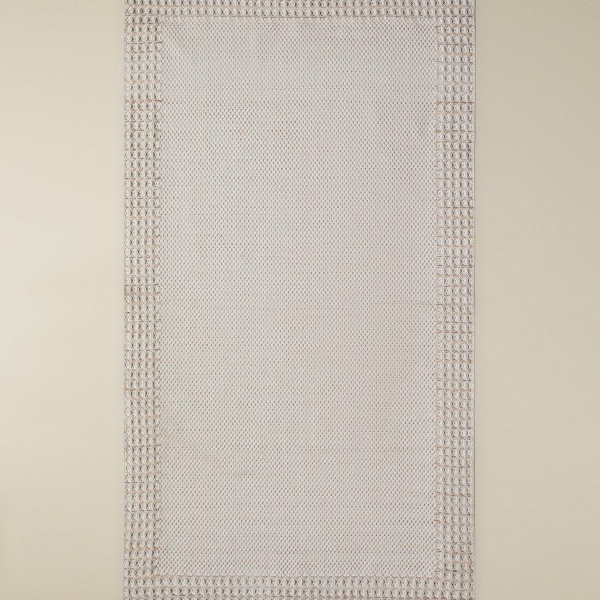 Pearly Cotton Woven Rug 80x150 cm Orange-Ecru-Beige