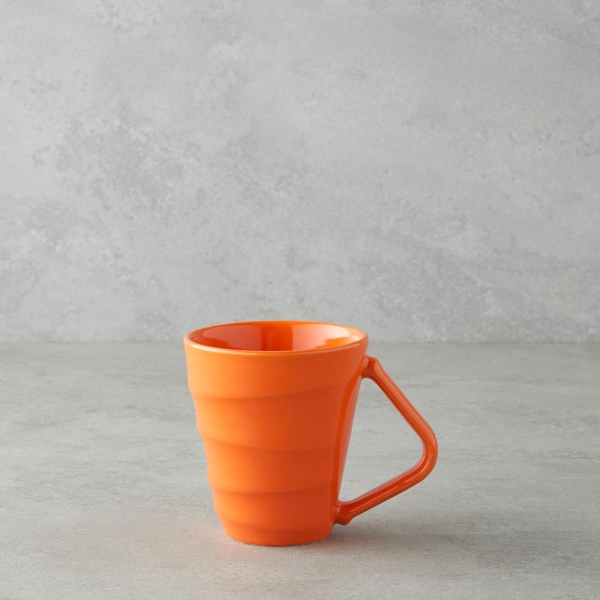 Twisty Ceramic Mug 255 ml Orange