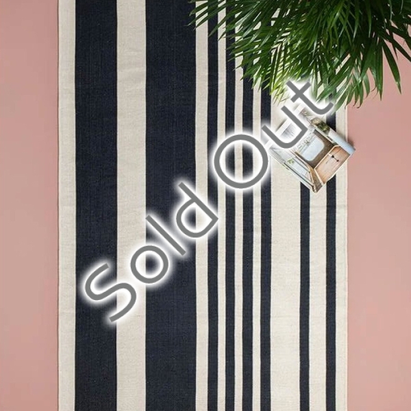Royal Deer Woven Rug 80x150 cm Navy Blue-Cream