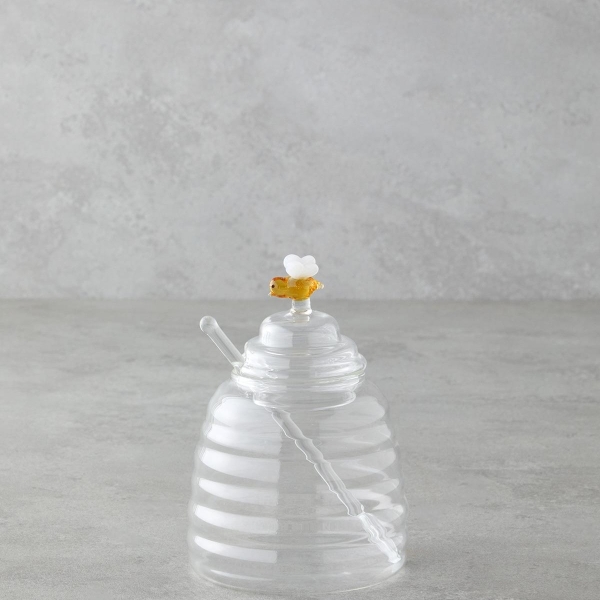 Margrete Borosilicate Honey Jar 430 ml Coffee