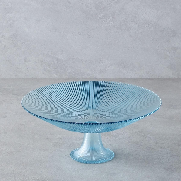 Aqualuxe Glass Presentation 30 cm Blue