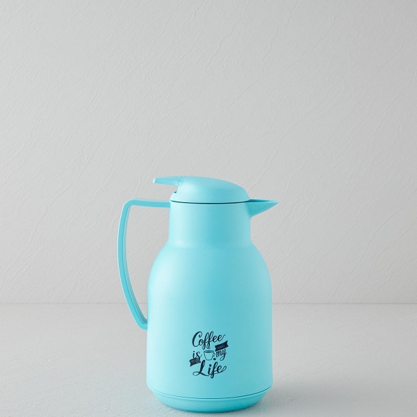 Good Mood Leora PP – Glass Thermos 1L Turquoise