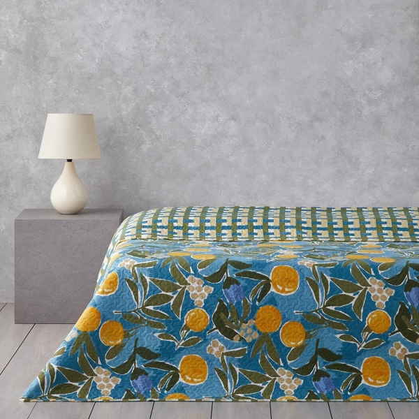 Lemon Delight Double Multi-Purpose Bedspread 200x220 cm Yellow