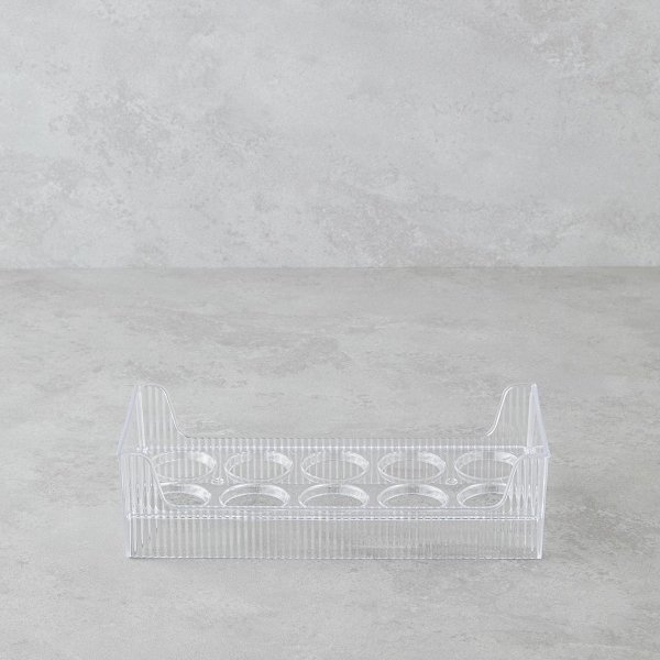 Healthy Plastic Egg Cup Kitchen Utensil 26 x 11 x 7 cm Transparent