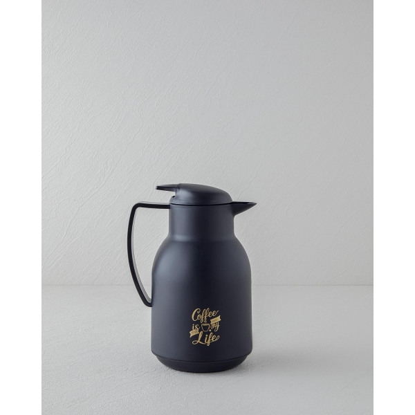 Good Mood Leora PP – Glass Thermos 1L Black