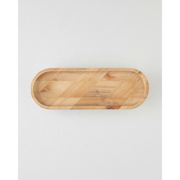 Lema Decorative Tray 42.8x14.8x5.5 cm Brown