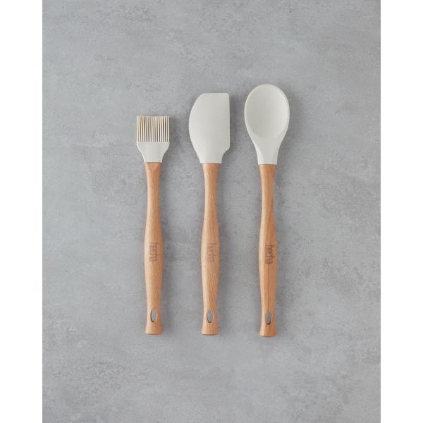 Hecha Silicone 3 Piece Serving Set 28x32.5x31 cm Cream