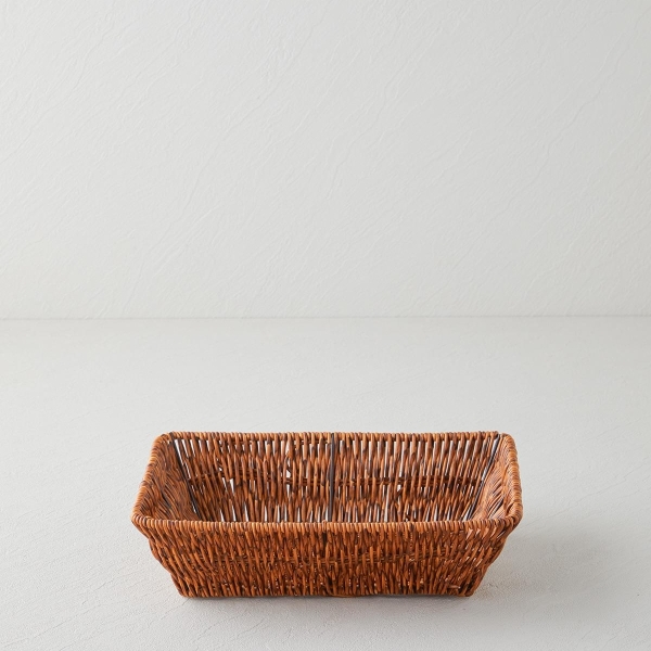 Crustic Plastic Bread Basket 26x20x7 cm Brown