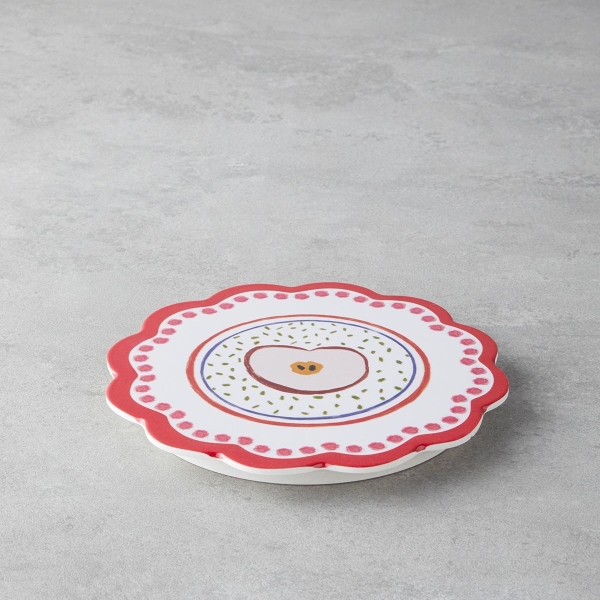 Apple Melamine Trivet 17 cm Colorful