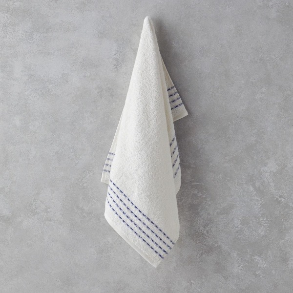 Soft Wave Cotton Face Towel 50x80 cm Ecru