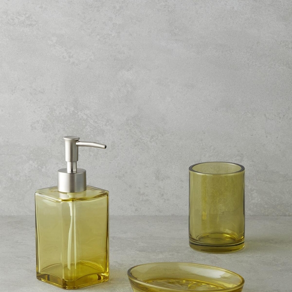 Braid 3-Piece Bathroom Set Oil Green