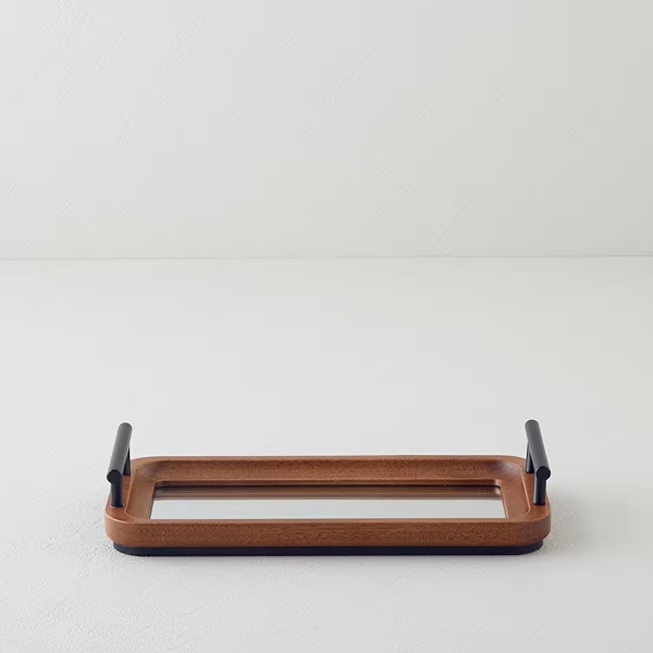 Frida Decorative Tray 14x30 cm Brown