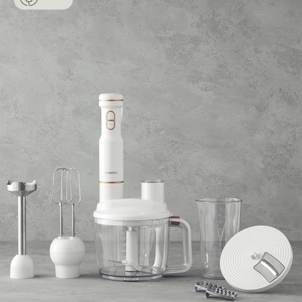 English Home RMB 3001 4-Blade Multi Blender Set White-Copper