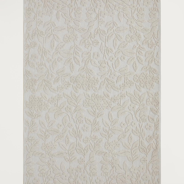 Floweret Cotton Boucle Rug 60x100 cm Cream
