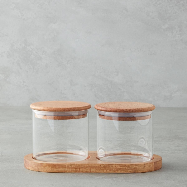 Pablo Borosilicate 2-Piece Spice Shaker 305 ml Transparent