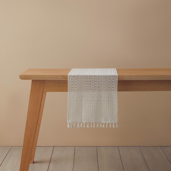 Ruth Pamuk Runner 35x145 cm Beige