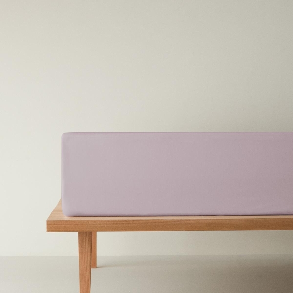 Novella Premium Soft Cotton Single Fitted Sheet 100x200 cm Lilac