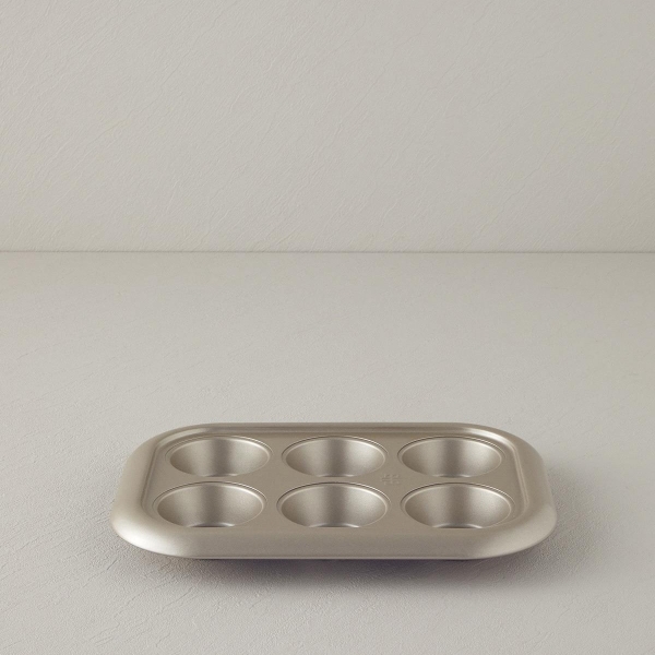 Patisserie Mimi Carbon Steel Muffin Cake Mold 29.5x21 cm Champagne