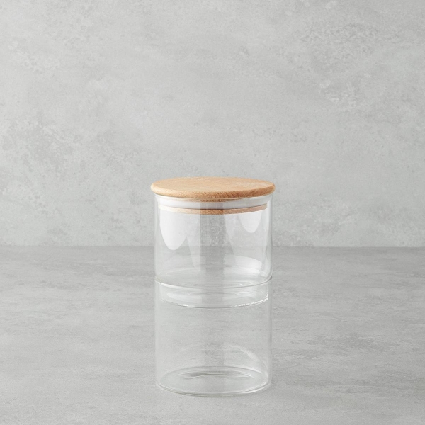 Marilda Glass 2 Piece Spice Shaker 10x12.5 cm Natural