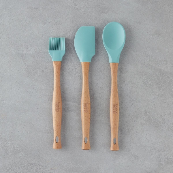Hecha Silicone 3 Piece Serving Set 28x32.5x31 cm Green