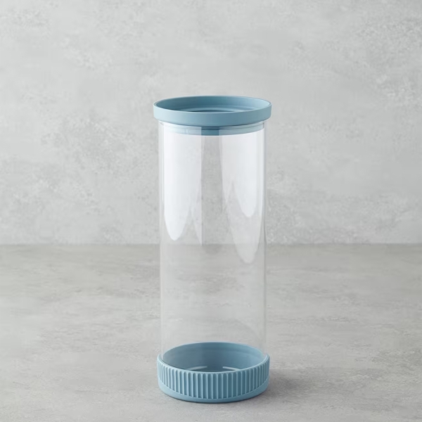Merry Glass Jar 1500 ml Blue