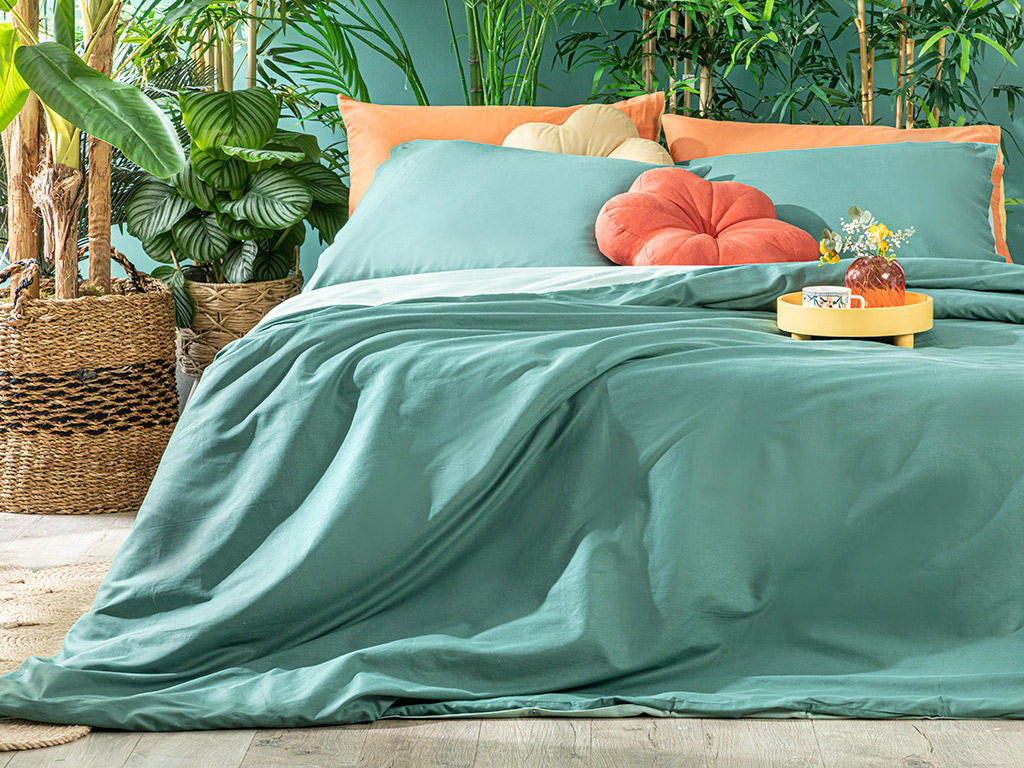 bright green duvet