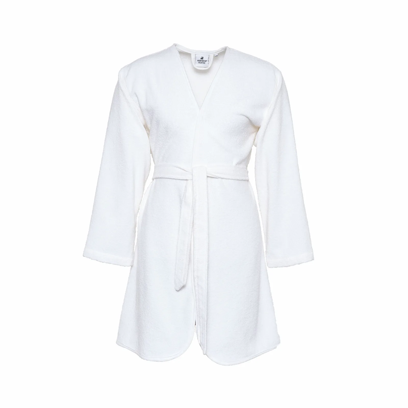 Paris Cotton Slim Short Bathrobe L/XL - Off White