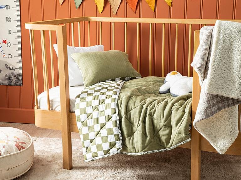 Cotton muslin baby quilt discount